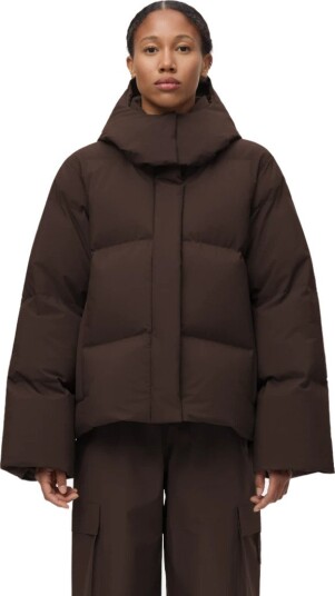 Blæst Selje down jacket M brun dame