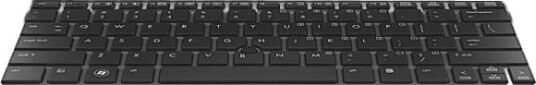 HP EliteBook 2170P Dansk Bakgrunnsbelyst Tastatur 693363-081