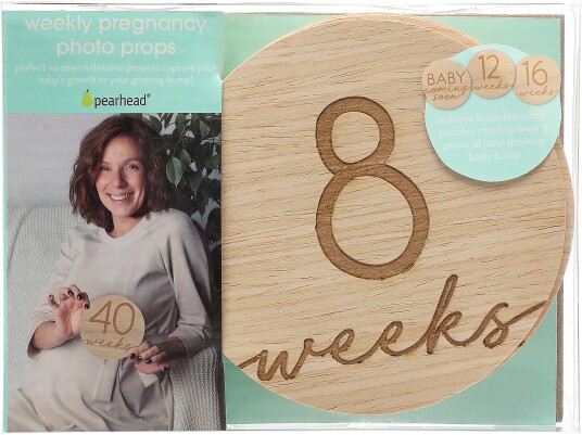 Pearhead Pregnancy Bildekort Wood