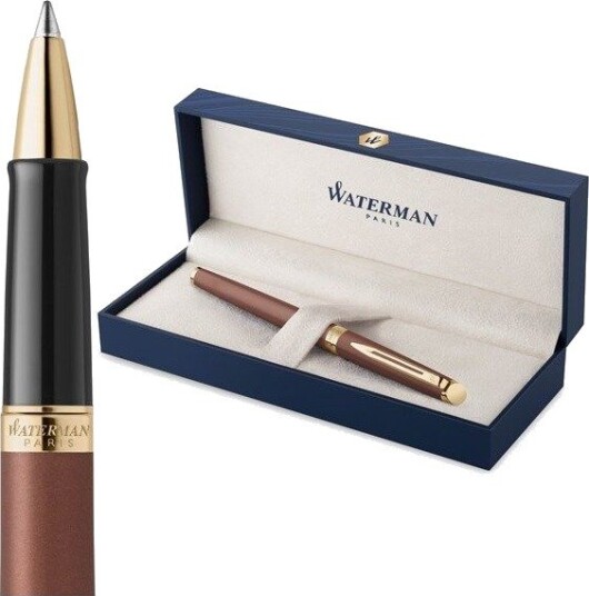 Waterman Hmisphre Rollerball Pen Copper Red Fine Point with Black Ink Gift Box