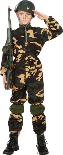 Wilbers & Wilbers Militær Barn Kostyme Small 003395-H-116