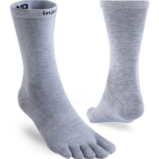 Injinji Liner Crew Coolmax Heather Gray L