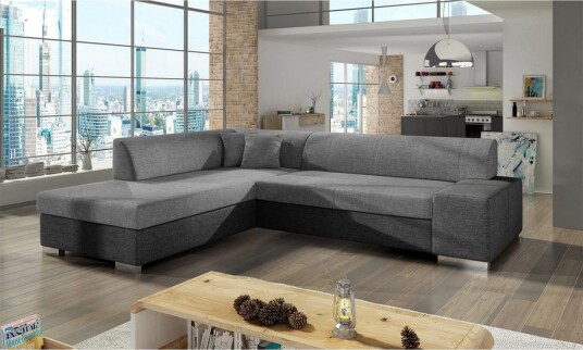 Seksjonssofa Eltap Porto 278x217x74 cm Sawana 21 Sawana 05 Grå Venstre Seksjonssofa Eltap Porto 278x217x74 cm Sawana 21 Sawana 05 Grå Venstre
