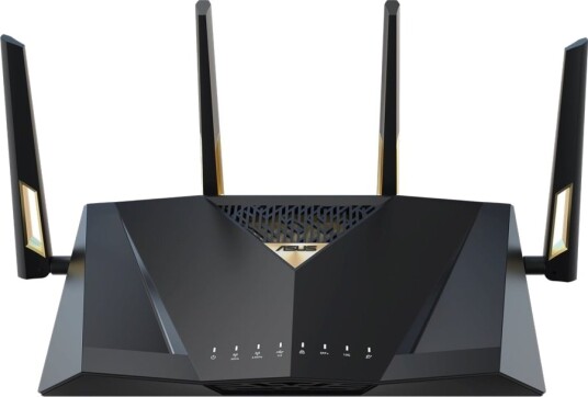 Asus RT-BE88U Wi-Fi 7 Trådløs Router med 9-Porters Svitsj og Dobbeltbånd i Grå Asus RT-BE88U Wi-Fi 7 Trådløs Router med 9-Porters Svitsj og Dobbeltbånd i Grå