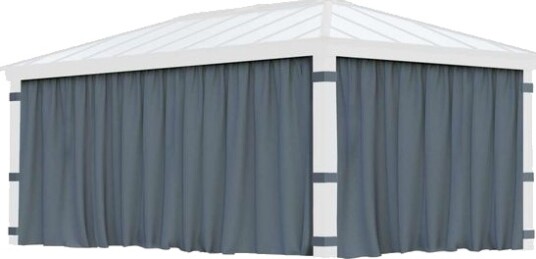 Canopia by Palram   Gazebo Dallas   Gardiner 422 x 607 cm   4Pk 707219