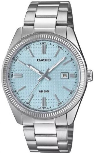 Casio Herreklokke MTP 1302PE 2AVEF Timeless Collection Blå/Stål Casio Herreklokke MTP 1302PE 2AVEF Timeless Collection Blå/Stål
