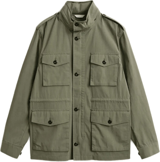 Gant Cotton 4 Pocket Jacket Khaki green XXL