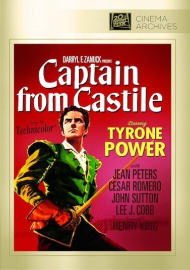 The Captain From Castile DVD