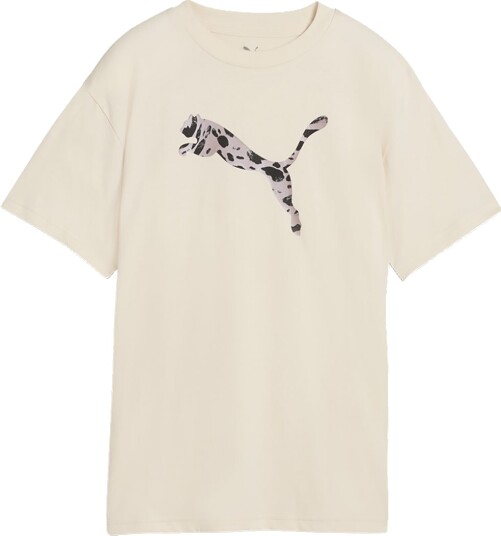 Puma T skjorte ESS grafikk Alpine Snow Puma 10 år 140 T skjorte Beige