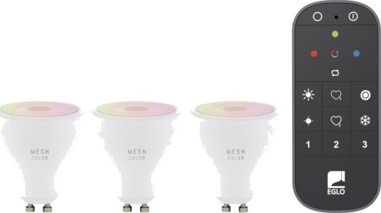 Eglo Connect Z Gu10 Smartpærer – 3 Pakning Med Fjernkontroll Eglo Connect Z Gu10 Smartpærer – 3 Pakning Med Fjernkontroll