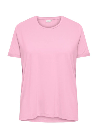 ONLY Carmakoma Carmoster S/S Fold Up Top Jrs Noos Pink 42 44