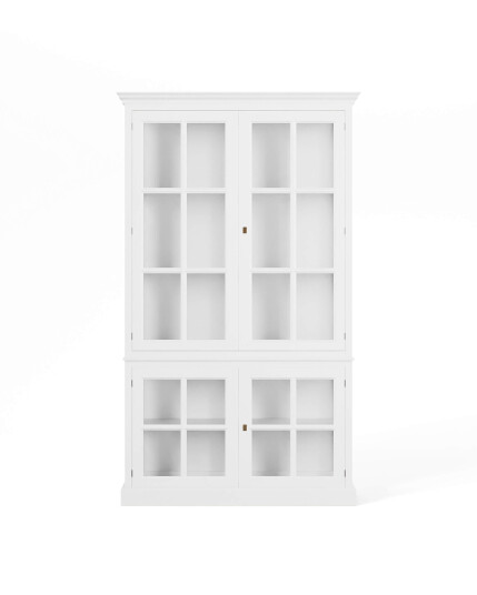 Seethrough vitrineskap classic white Seethrough vitrineskap classic white