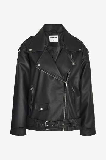 Noisy May Curve Biker jakke nmPaulina Oversize Biker Jacket Svart