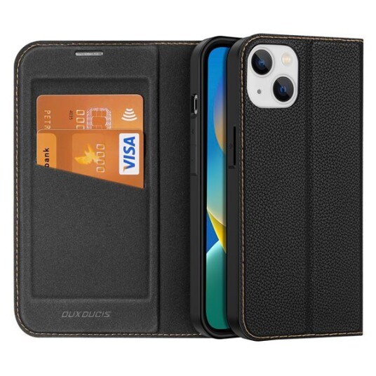 DUX DUCIS iPhone 14 Plus Skin X2 Premium Flip Deksel - Svart