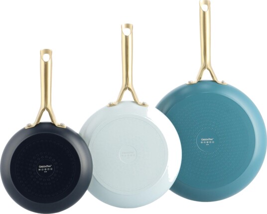 GreenPan Shades Stekepannesett 20+24+28 cm Bl?? GreenPan Shades Stekepannesett 20+24+28 cm Bl??