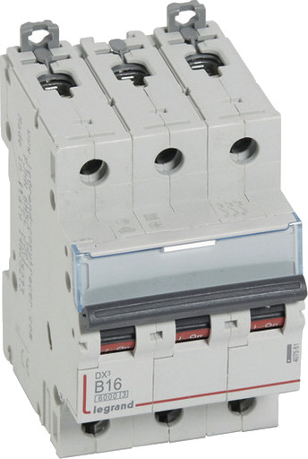 Legrand DX3 MCB automatsikring B16 3P 3M 6/10kA