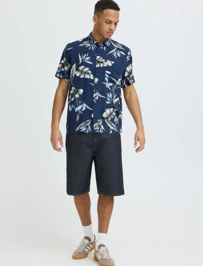 Blend Bhamelo Shirt Print Navy M