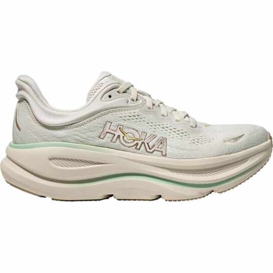 Hoka Women"s Bondi 9 Truffle Salt/Sea Glass 40 Hoka Women"s Bondi 9 Truffle Salt/Sea Glass 40