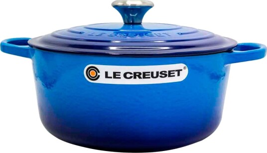 Le Creuset Signature Rund St??pejernsgryte 26 cm Bl??