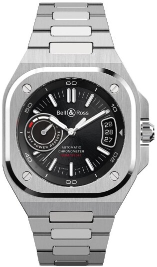 Bell & Ross Herreklokke BRX5R BL ST/SST BR X5 Sort/Stål Ø41 mm