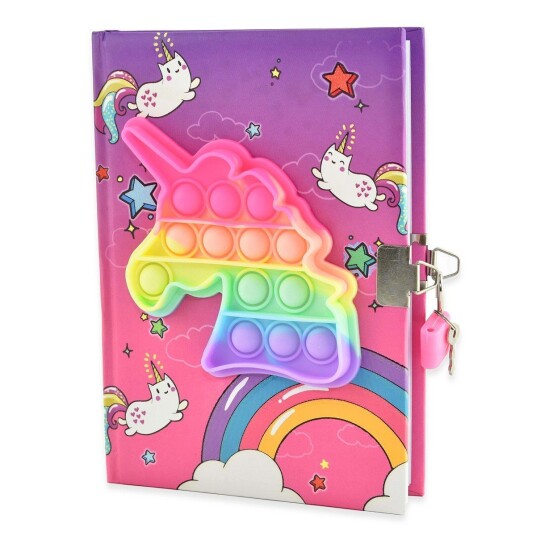 Robetoy Pop Push Diary Unicorn 19 cm 16073