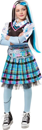 Monster High Childrens Kids Deluxe Frankie Stein Costume Set