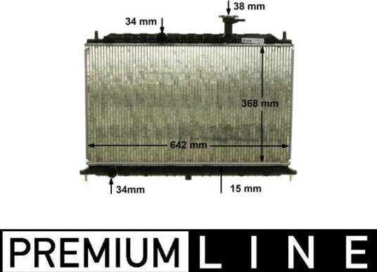 MAHLE CR 1303 000P Radiator motorkjøling MAHLE CR 1303 000P Radiator motorkjøling