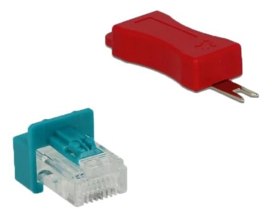 DeLOCK RJ45 Secure Clip with plug set 6 pieces DeLOCK RJ45 Secure Clip with plug set 6 pieces