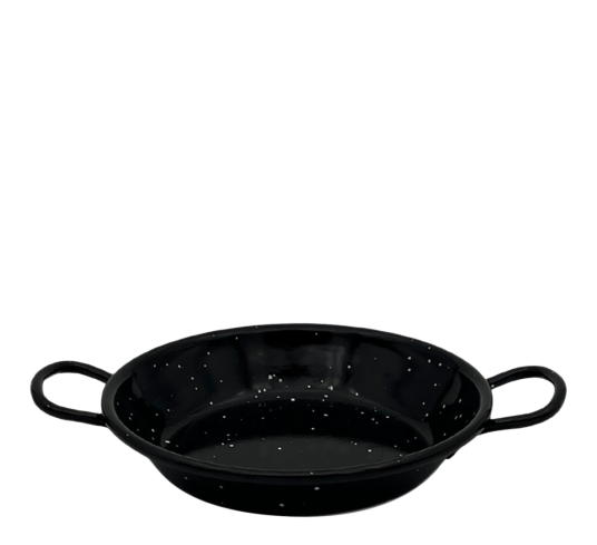 Emaljert tapaspanne ø12 cm stål sort Emaljert tapaspanne ø12 cm stål sort