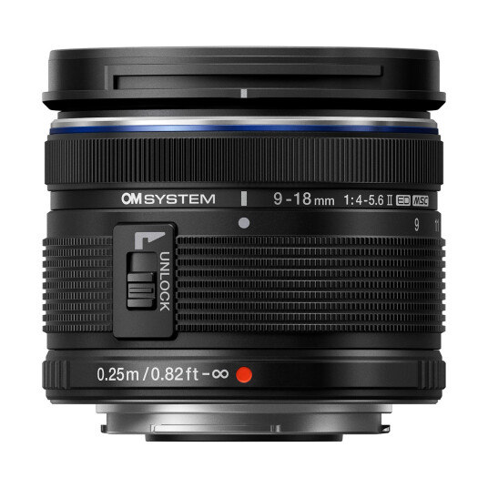OM SYSTEM M. ZUIKO ED 9-18 F4.0-5.6 II Vidvinkelzoom for MFT