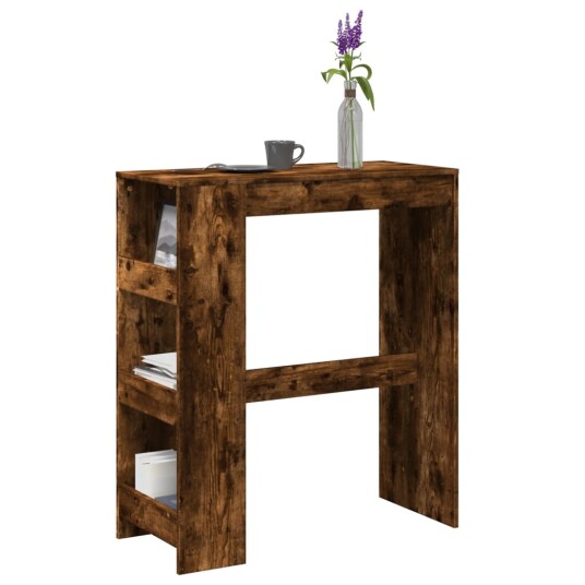  Barbord med stativer røkt eik 90x40x103,5 cm konstruert tre 8721158386656