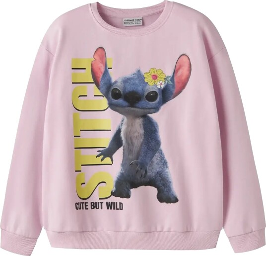 Name It Nkfjyni Stitch Nreg Swe Box Bru Wdi Pink 134 140