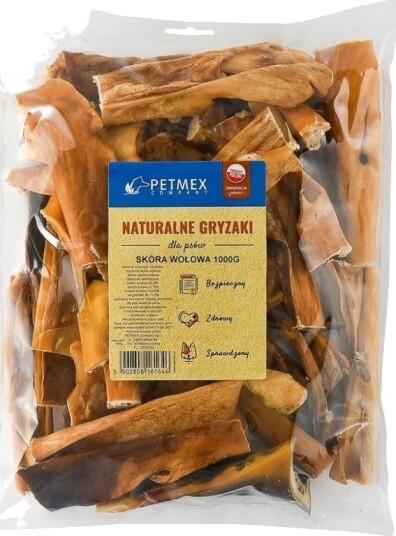 Petmex Hund Tygge Oksekød Skind 15 cm 1000 G