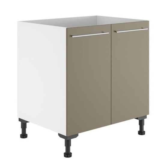Alterna Vaskerom: Benkeskap B60-80xd60xh72cm m/2 Dører Sand Matt / 80cm
