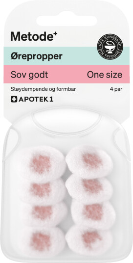 Metode ørepropper "Sov godt" 4 par