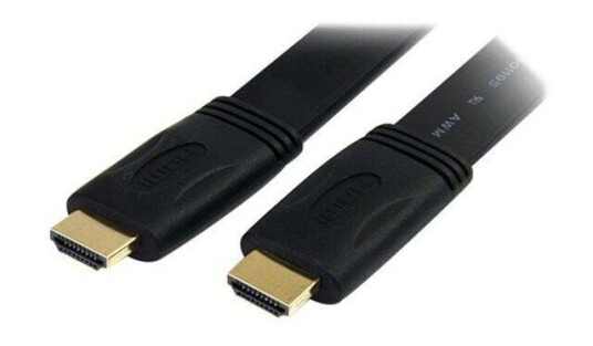 StarTech 1,8m Flat HDMI-kabel med Ethernet - Svart, 4K UHD, 30Hz