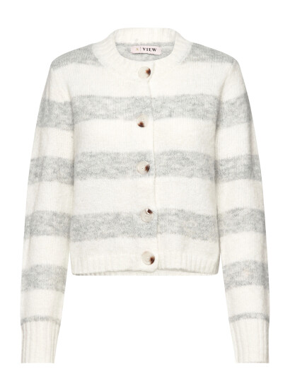 A View Angie Knit Cardigan Grey L A View Angie Knit Cardigan Grey L