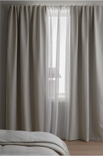Ellos Home Mørkleggingsgardin Elisa 1 stk Beige