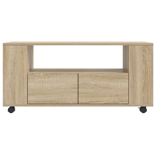 vidaXL TV-benk sonoma eik 102x34,5x43 cm konstruert tre vidaXL TV-benk sonoma eik 102x34,5x43 cm konstruert tre