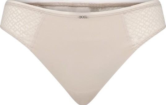 BOSS Thong_B Lace Beige XS
