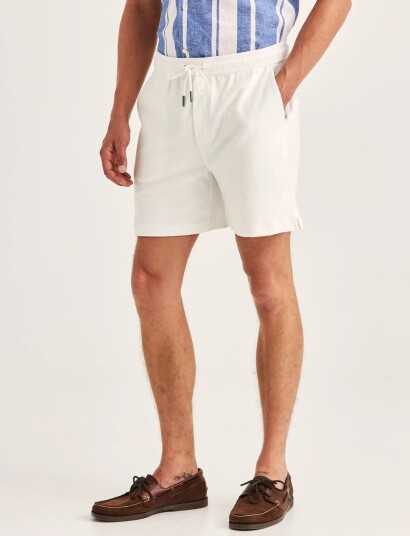 Morris Delon Terry Shorts Cream L
