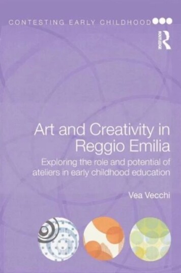 Art And Creativity In Reggio Emilia Av Vea (Education Consultant Italy) Vecchi