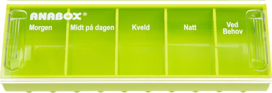 Anabox Dagdoseringseske Limegrønn 1 stk.