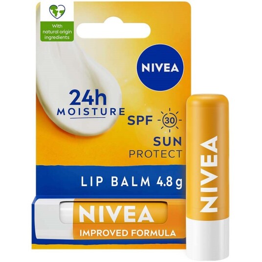 Nivea Sun Lip Balm SPF30 4 g Solkrem med Sheasmør Nivea Sun Lip Balm SPF30 4 g Solkrem med Sheasmør