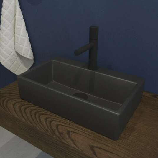 Lavabo Boxo 1080 Slim servant, 50x30 cm, matt sort Lavabo Boxo 1080 Slim servant, 50x30 cm, matt sort