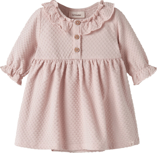 Lil"Atelier Nbfnoel Ls Body Dress Lil Pink 62