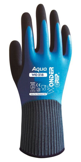 Wonder Grip WG 318 Aqua arbeidshansker stÃ¸rrelse S/07