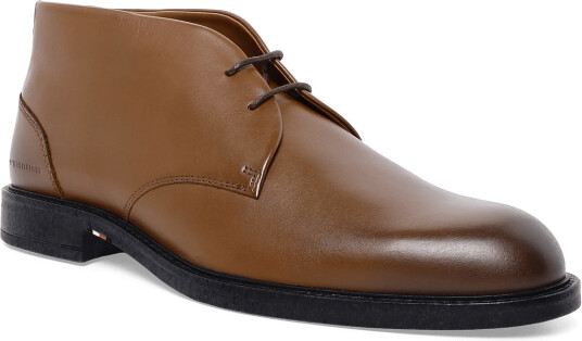 Tommy Hilfiger Corporate Dressy Lth Lace Boot   Brown   46