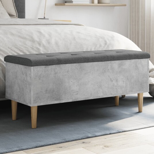 Skobenk betonggrå 102x42x46 cm konstruert tre 8721012162884