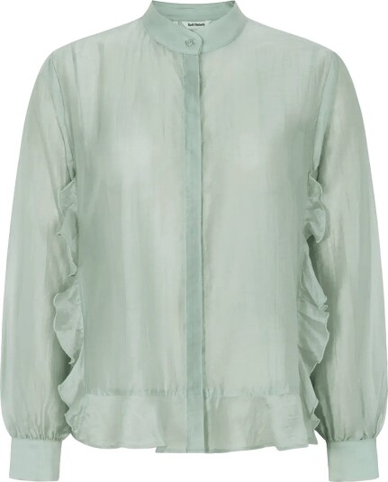 Soft Rebels Srrachel Frill Shirt Green XS